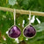 Amethyst Dangle Earrings, February Birthstone earrings, Purple gemstone earrings, dainty amethyst earring, teardrop earrings, valentines day