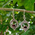 Top Quality Red Garnet Gemstone Earring, garnet Cut Stone Earring,Antique Silver Earring ,Wedding Earring 925, Sterling Silver Earring