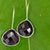 Amethyst Dangle Earrings, February Birthstone earrings, Purple gemstone earrings, dainty amethyst earring, teardrop earrings, valentines day