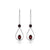 Garnet Solid 925 Sterling Silver Dangle Earrings Jewelry