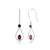 Garnet Solid 925 Sterling Silver Dangle Earrings Jewelry