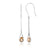 Citrine Solid 925 Sterling Silver Dangle Earrings Jewelry