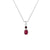 Ruby Garnet Solid 925 Sterling Silver Pandent