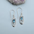 Blue Topaz Solid 925 Sterling Silver Dangle Earrings Jewelry