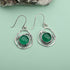 Green Onyx Solid 925 Sterling Silver Dangle Earrings Jewelry