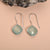 Aqua Chalsy Dony Solid 925 Sterling Silver Dangle Earrings Jewelry