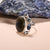 Blue Topaz Labradorite Kynite Solid 925 Sterling Silver Ring Jewelry