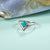 Turquoise solid 925 sterling silver ring jewelry