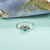 Turquoise solid 925 sterling silver ring jewelry