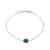 Emerald solid 925 sterling silver Braclet jewelry