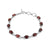 Garnet solid 925 sterling silver Braclet jewelry