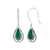 Green Onyx Solid 925 Sterling Silver Dangle Earrings Jewelry