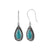 Tourquise Solid 925 Sterling Silver Dangle Earrings Jewelry