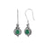 Green Onyx Solid 925 Sterling Silver Dangle Earrings Jewelry