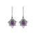 Amethyst Solid 925 Sterling Silver Dangle Earrings Jewelry