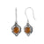 Tiger Eye Solid 925 Sterling Silver Dangle Earrings Jewelry