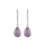 Amethyst Solid 925 Sterling Silver Dangle Earrings Jewelry