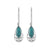 Tourquise Solid 925 Sterling Silver Dangle Earrings Jewelry