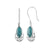 Tourquise Solid 925 Sterling Silver Dangle Earrings Jewelry