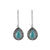 Tourquise Solid 925 Sterling Silver Dangle Earrings Jewelry