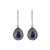 Lapis Solid 925 Sterling Silver Dangle Earrings Jewelry