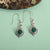 Green Onyx Solid 925 Sterling Silver Dangle Earrings Jewelry