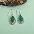 Green Onyx Solid 925 Sterling Silver Dangle Earrings Jewelry