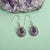 Amethyst Solid 925 Sterling Silver Dangle Earrings Jewelry