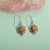 Tiger Eye Solid 925 Sterling Silver Dangle Earrings Jewelry