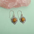 Tiger Eye Solid 925 Sterling Silver Dangle Earrings Jewelry