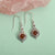 Red Onyx Solid 925 Sterling Silver Dangle Earrings Jewelry