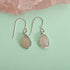 Rose Quartz Solid 925 Sterling Silver Dangle Earrings Jewelry