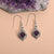 Amethyst Solid 925 Sterling Silver Dangle Earrings Jewelry