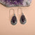 Black Onyx Solid 925 Sterling Silver Dangle Earrings Jewelry