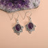 Amethyst Solid 925 Sterling Silver Dangle Earrings Jewelry