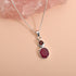 Ruby Garnet Solid 925 Sterling Silver Pandent