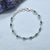 Swiss Blue Topaz solid 925 sterling silver Braclet jewelry