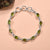 Peridot solid 925 sterling silver Braclet jewelry