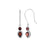 Garnet Solid 925 Sterling Silver Dangle Earrings Jewelry