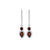 Garnet Solid 925 Sterling Silver Dangle Earrings Jewelry