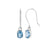 Blue Topaz Solid 925 Sterling Silver Dangle Earrings Jewelry