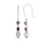 Rose-Quartz-Garnet-AmethystSolid-925-Sterling-Silver-Dangle-Earrings