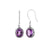 Amethyst Solid 925 Sterling Silver Dangle Earrings Jewelry