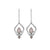 Rose Quartz Solid 925 Sterling Silver Dangle Earrings Jewelry