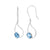 Blue Topaz Solid 925 Sterling Silver Dangle Earrings Jewelry