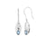 Blue Topaz Solid 925 Sterling Silver Dangle Earrings Jewelry