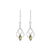 Peridot Solid 925 Sterling Silver Dangle Earrings Jewelry