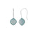 Aqua Chalsy Dony Solid 925 Sterling Silver Dangle Earrings Jewelry