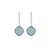 Aqua Chalsy Dony Solid 925 Sterling Silver Dangle Earrings Jewelry