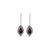 Garnet Solid 925 Sterling Silver Dangle Earrings Jewelry